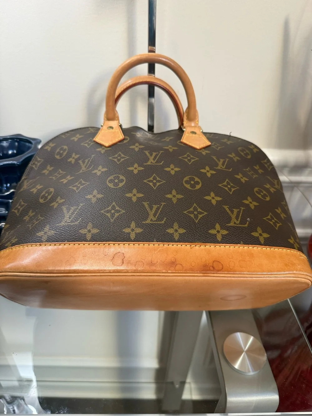 Louis Vuitton Monogram Alma PM Handbag in Brown and Tan